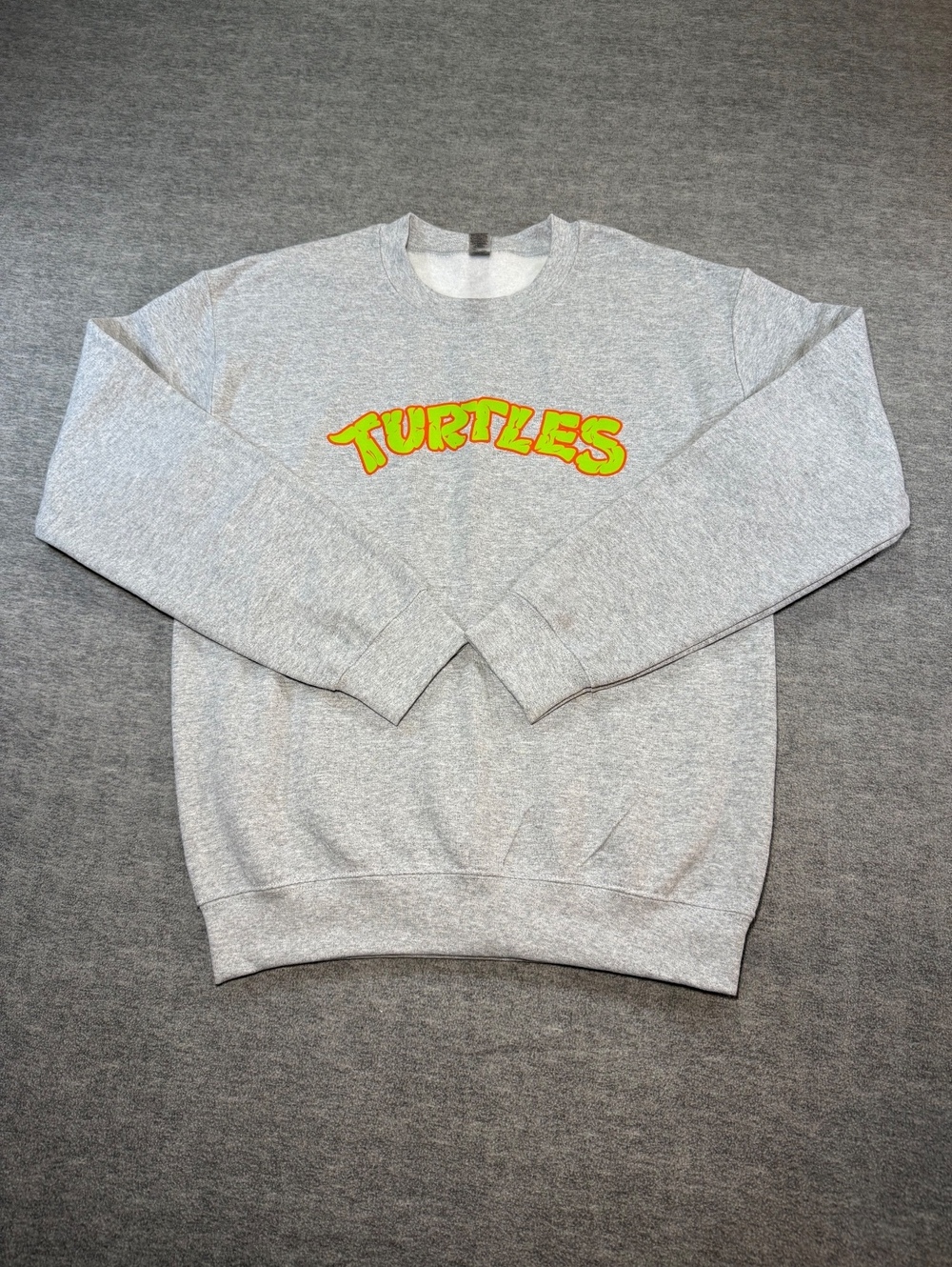 Teenage Mutant Ninja Turtles Crewneck Sweatshirt Gray Small Halloween Graphic - Picture 1 of 10